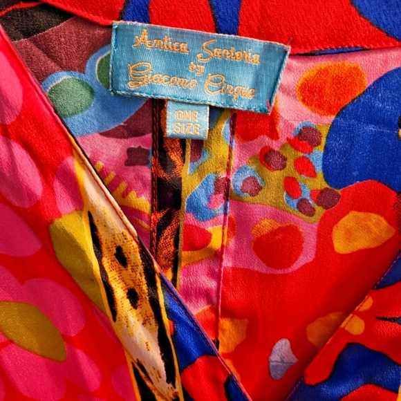 Antica Sartoria Cirque Vibrant Multicolor Kimono-One Size- NWOT - Picture 9 of 16
